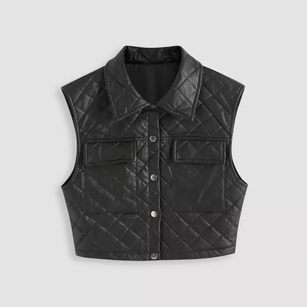 Faux Leather Vest - Picture 1 of 3